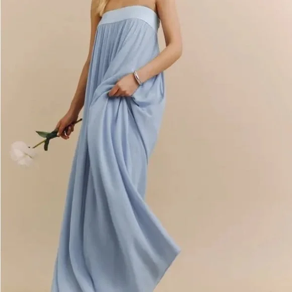 Reformation Maribelle Dress Retails Color Mineral Brand New - Picture 1 of 14